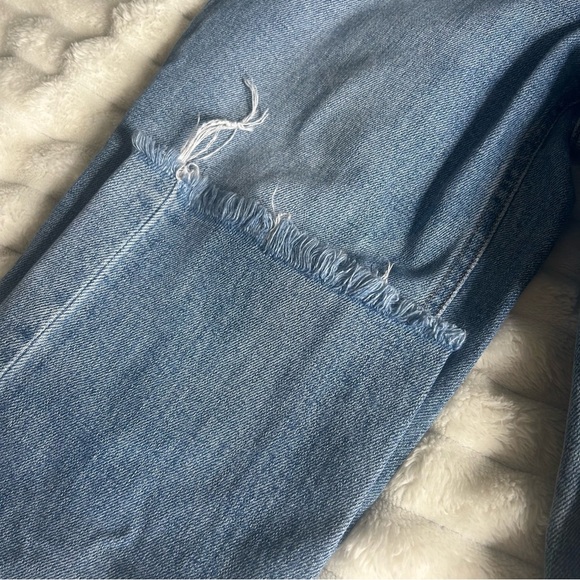 NWOT Womens Denim Forum The Arlo Hi-Rise Straight 24 Blue Jeans Button Fly - Picture 8 of 16